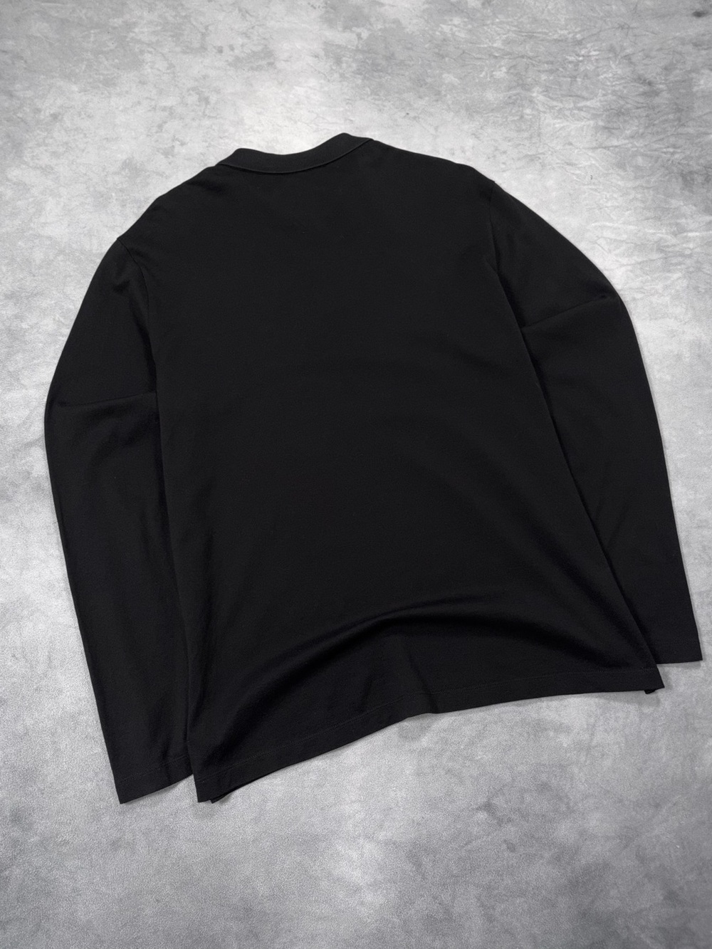 PRADA Milano Men`s Black Luxury Casual Long Sleeve Polo Shirt RRP1200$ - Picture 7 of 12
